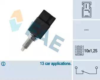 FAE 24721 - Выключатель стоп сигнала / сцепления autospares.lv