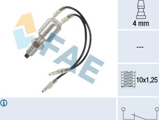 FAE 25060 - Выключатель стоп сигнала / сцепления autospares.lv