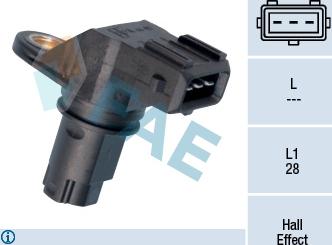 FAE 79159 - Датчик, положение распределительного вала autospares.lv