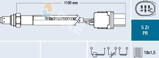 FAE 75156 - Лямбда-зонд, датчик кислорода autospares.lv