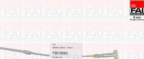 FAI AutoParts FBC0083 - Тросик, cтояночный тормоз autospares.lv