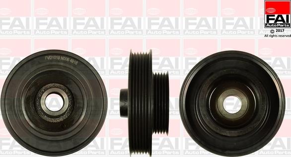 FAI AutoParts FVD1019 - Шкив коленчатого вала autospares.lv