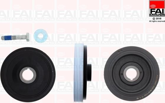 FAI AutoParts FVD1038K - Шкив коленчатого вала autospares.lv