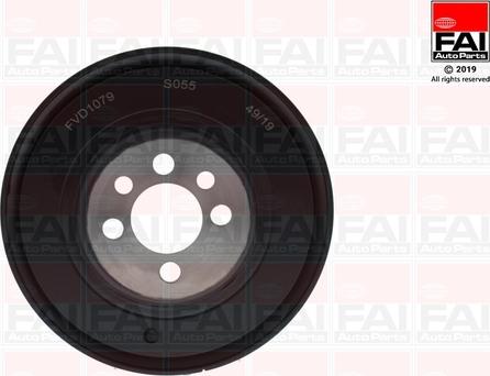 FAI AutoParts FVD1079 - Шкив коленчатого вала autospares.lv