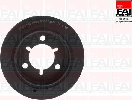 FAI AutoParts FVD1100 - Шкив коленчатого вала autospares.lv