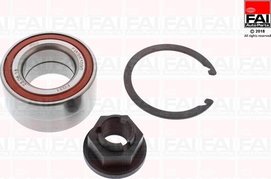 FAI AutoParts FWBK1090 - Подшипник ступицы колеса, комплект autospares.lv