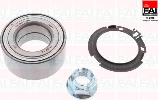 FAI AutoParts FWBK1088 - Подшипник ступицы колеса, комплект autospares.lv