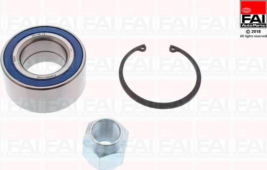 FAI AutoParts FWBK1022 - Подшипник ступицы колеса, комплект autospares.lv