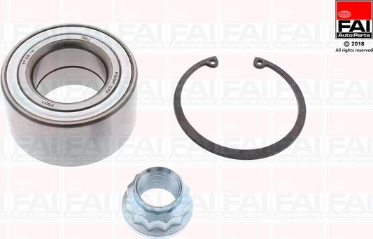 FAI AutoParts FWBK1077 - Подшипник ступицы колеса, комплект autospares.lv