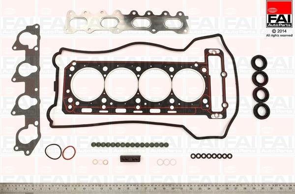 FAI AutoParts HS767 - Комплект прокладок, головка цилиндра autospares.lv