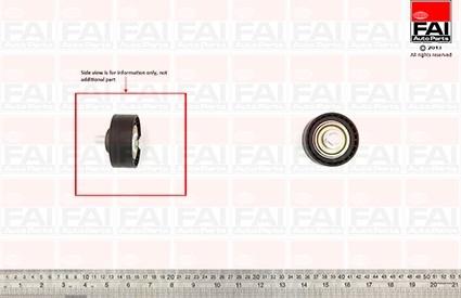 FAI AutoParts T9596 - Ролик, поликлиновый ремень autospares.lv