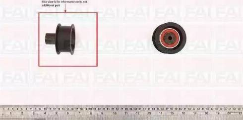 FAI AutoParts T9554 - Направляющий ролик, зубчатый ремень ГРМ autospares.lv