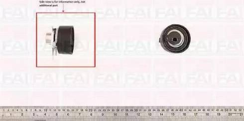 FAI AutoParts T9553 - Натяжной ролик, зубчатый ремень ГРМ autospares.lv