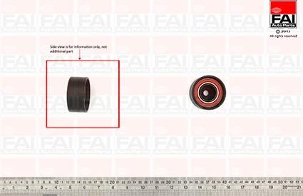 FAI AutoParts T9568 - Направляющий ролик, зубчатый ремень ГРМ autospares.lv