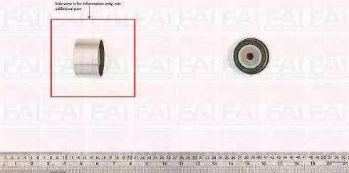 FAI AutoParts T9505 - Направляющий ролик, зубчатый ремень ГРМ autospares.lv