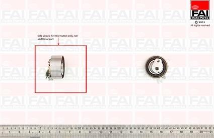 FAI AutoParts T9514 - Натяжной ролик, зубчатый ремень ГРМ autospares.lv