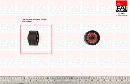 FAI AutoParts T9534 - Направляющий ролик, зубчатый ремень ГРМ autospares.lv