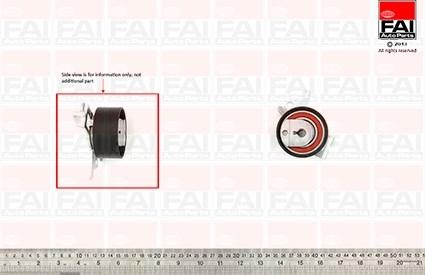 FAI AutoParts T9533 - Натяжной ролик, зубчатый ремень ГРМ autospares.lv