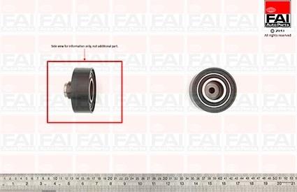 FAI AutoParts T9342 - Направляющий ролик, зубчатый ремень ГРМ autospares.lv