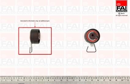 FAI AutoParts T9351 - Натяжной ролик, зубчатый ремень ГРМ autospares.lv