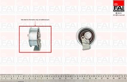 FAI AutoParts T9365 - Натяжной ролик, зубчатый ремень ГРМ autospares.lv