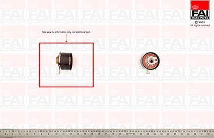 FAI AutoParts T9314 - Натяжной ролик, зубчатый ремень ГРМ autospares.lv
