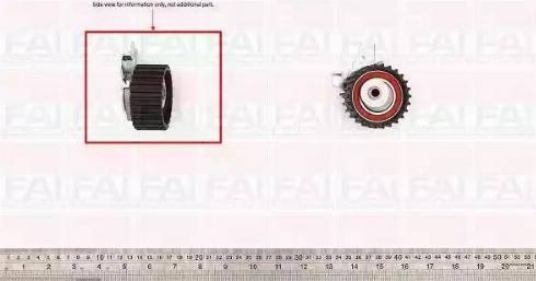 FAI AutoParts T9383 - Натяжной ролик, зубчатый ремень ГРМ autospares.lv