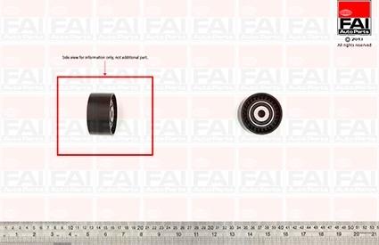 FAI AutoParts T9387 - Направляющий ролик, зубчатый ремень ГРМ autospares.lv