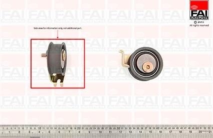 FAI AutoParts T9339 - Натяжной ролик, зубчатый ремень ГРМ autospares.lv