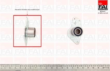 FAI AutoParts T9334 - Направляющий ролик, зубчатый ремень ГРМ autospares.lv