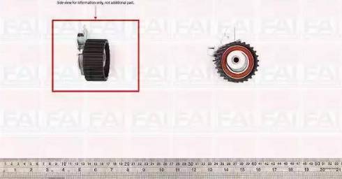 FAI AutoParts T9376 - Натяжной ролик, зубчатый ремень ГРМ autospares.lv