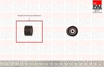 FAI AutoParts T9370 - Направляющий ролик, зубчатый ремень ГРМ autospares.lv