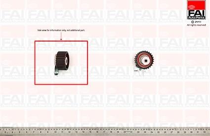 FAI AutoParts T9298 - Натяжной ролик, зубчатый ремень ГРМ autospares.lv