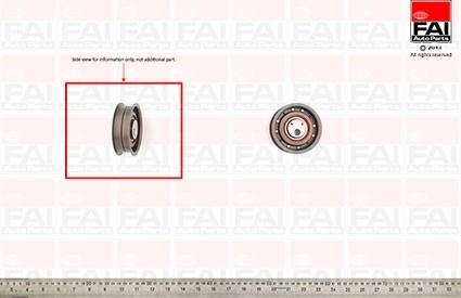 FAI AutoParts T9243 - Натяжной ролик, зубчатый ремень ГРМ autospares.lv