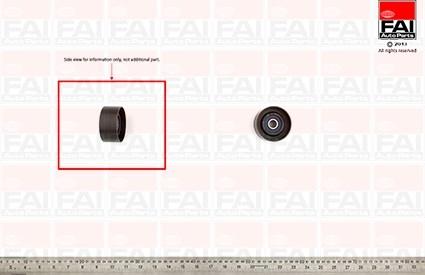 FAI AutoParts T9255 - Направляющий ролик, зубчатый ремень ГРМ autospares.lv