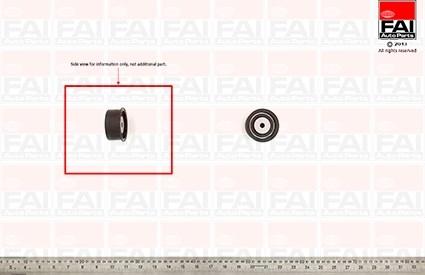 FAI AutoParts T9262 - Направляющий ролик, зубчатый ремень ГРМ autospares.lv