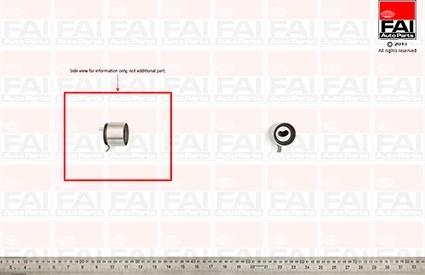 FAI AutoParts T9267 - Натяжной ролик, зубчатый ремень ГРМ autospares.lv