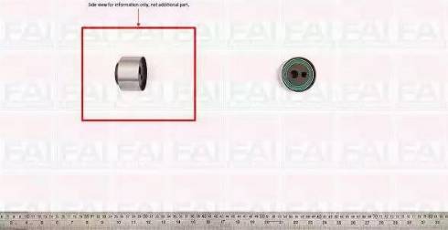 FAI AutoParts T9287 - Натяжной ролик, зубчатый ремень ГРМ autospares.lv