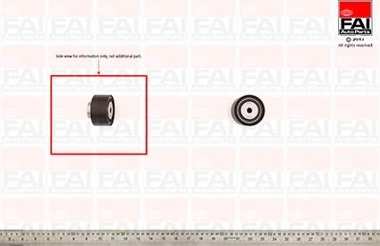 FAI AutoParts T9271 - Направляющий ролик, зубчатый ремень ГРМ autospares.lv