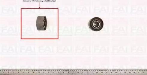 FAI AutoParts T9273 - Направляющий ролик, зубчатый ремень ГРМ autospares.lv