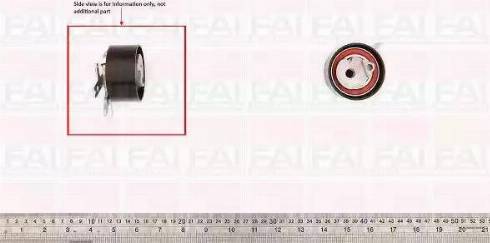 FAI AutoParts T9776 - Натяжной ролик, зубчатый ремень ГРМ autospares.lv