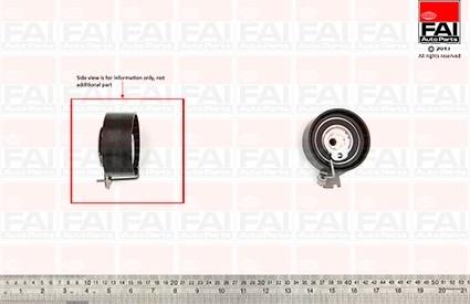 FAI AutoParts T9778 - Натяжной ролик, зубчатый ремень ГРМ autospares.lv