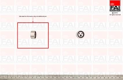 FAI AutoParts T6085 - Натяжной ролик, зубчатый ремень ГРМ autospares.lv