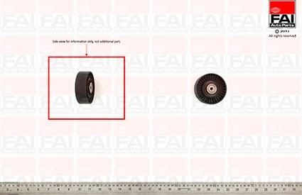 FAI AutoParts T1027 - Ролик, поликлиновый ремень autospares.lv