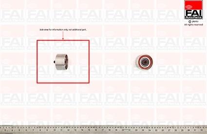 FAI AutoParts T1164 - Направляющий ролик, зубчатый ремень ГРМ autospares.lv