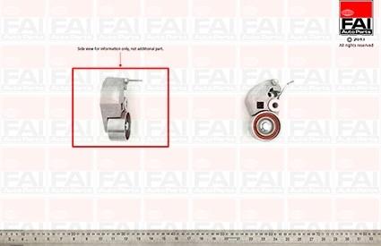 FAI AutoParts T1163 - Натяжной ролик, зубчатый ремень ГРМ autospares.lv