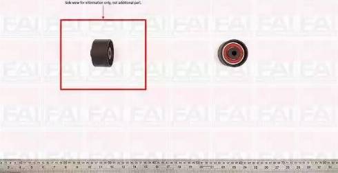 FAI AutoParts T3011 - Направляющий ролик, зубчатый ремень ГРМ autospares.lv