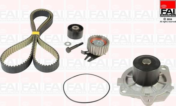 FAI AutoParts TBK493-6228 - Водяной насос + комплект зубчатого ремня ГРМ autospares.lv