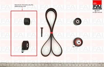 FAI AutoParts TBK433 - Комплект зубчатого ремня ГРМ autospares.lv