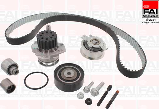 FAI AutoParts TBK539-6513 - Водяной насос + комплект зубчатого ремня ГРМ autospares.lv